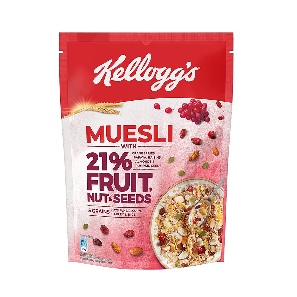 Kellogg's Muesli Fruit Nut &Seeds 500gm